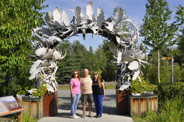 the two RV Gypsies at Alaska Antler Arch